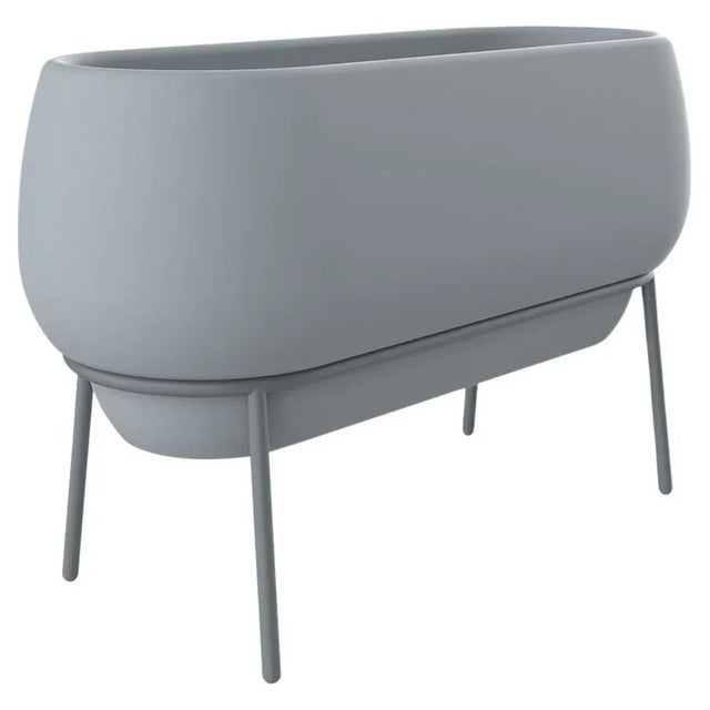 Gold Lace Grey Planter by Mowee For Sale - Image 8 of 8