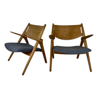 Mid-Century CH28 Lounge Chair by Hans J. Wegner for Carl Hansen & Søn For Sale