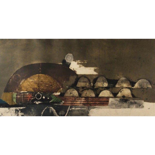 Johnny Friedlaender, "Montagne Ocre" Very large etching with aquatint, 1973 For Sale In San Francisco - Image 6 of 12