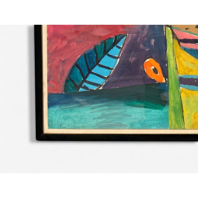 Paint Gary Komarin, Contemporary, Oil on Paper, Large Abstract Painting, Usa, 1987 For Sale - Image 7 of 13