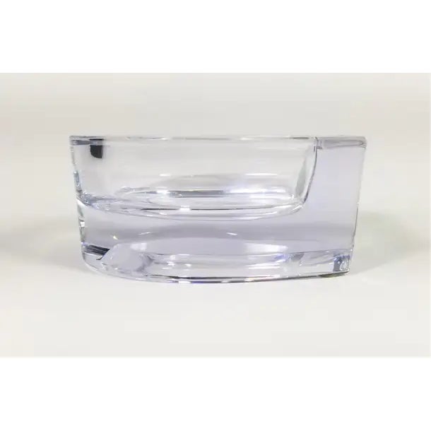 Mid-Century Modern 1970s French Crystal Horseshoe Shaped Ashtray, Made in France For Sale - Image 3 of 13
