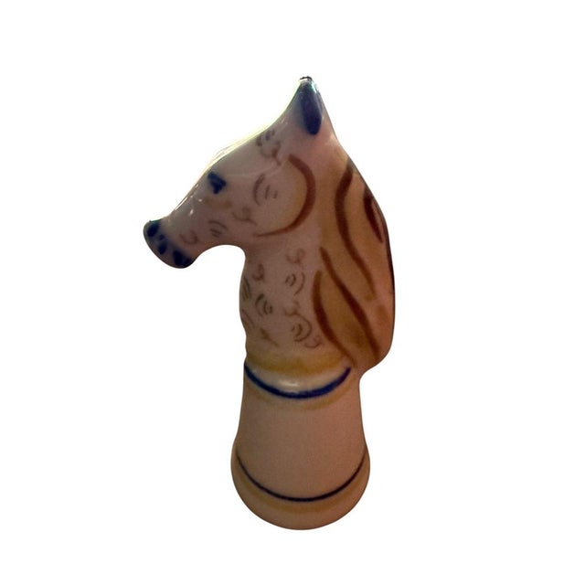 Ceramic Vintage Viana Portuguese Porcelain Chess Set, 1970, Set of 33 For Sale - Image 7 of 18