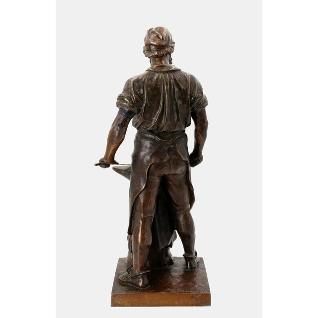 Wilhelm Albermann, The Blacksmith of Solingen, 1895, Zinc For Sale - Image 3 of 8