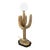 1970s Large Brass Saguaro Cactus Sculpture Lamp For Sale