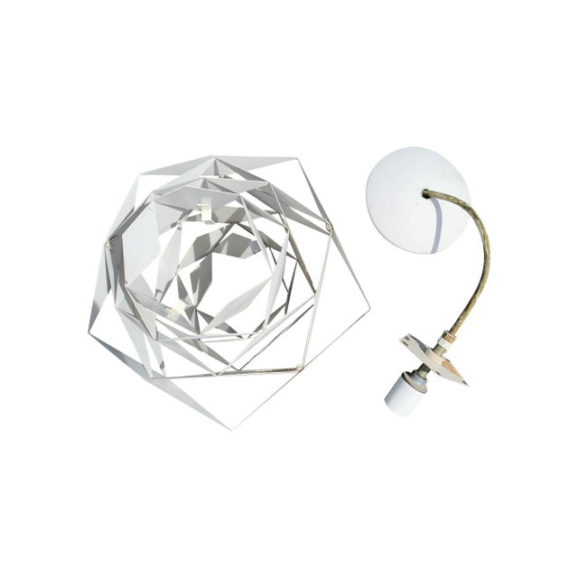 1960s 1960s Danish Preben Dahl Symfoni Scandinavian Geometry, Enameled Steel Hanging Lamp For Sale - Image 5 of 8