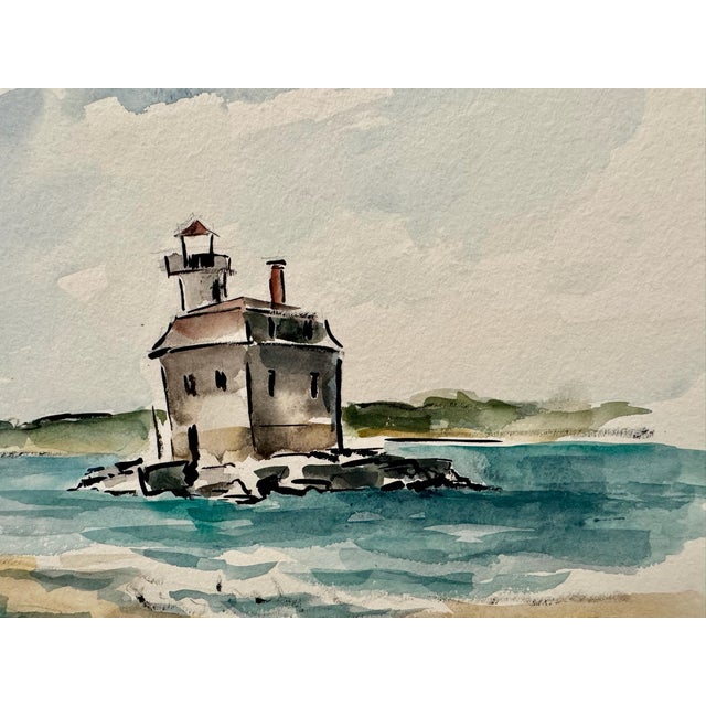 Original watercolor on paper by Henry Emil Salloch, also known as Heinz Emil Salloch, the German-born American artist and...