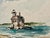 Original watercolor on paper by Henry Emil Salloch, also known as Heinz Emil Salloch, the German-born American artist and...