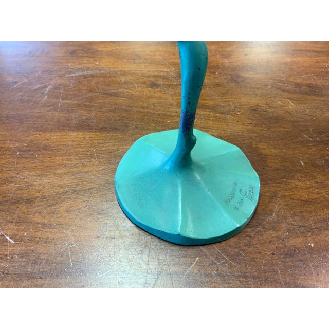 Green Early 20th Century Frankart Bronze Figure Green For Sale - Image 8 of 9