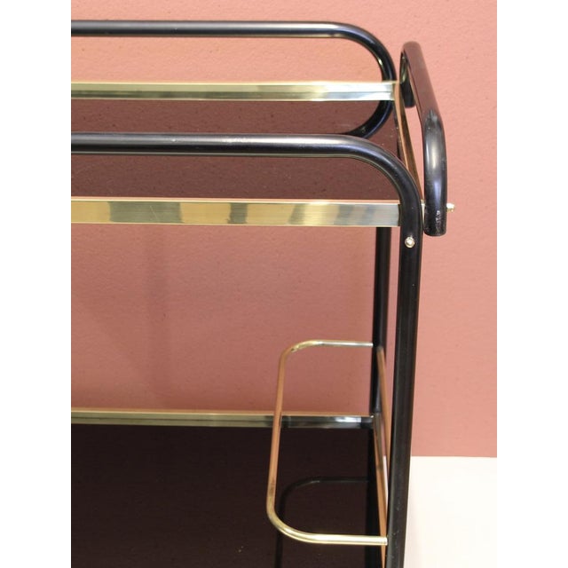 Vintage French Art Deco Bar Trolley, 1940s For Sale - Image 9 of 14