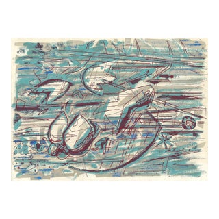 1950s Robert Angeloch Mid Century Modern Mixed Media For Sale