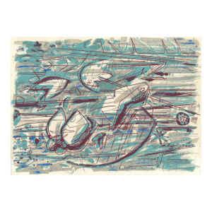 1950s Robert Angeloch Mid Century Modern Mixed Media