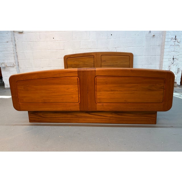 Mid 20th Century Mid-Century Modern Danish Teak Platform Bed W/ Storage For Sale - Image 5 of 16