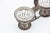 Salt and Pepper Shakers with Silver Structure, Set of 3, in Good conditions.