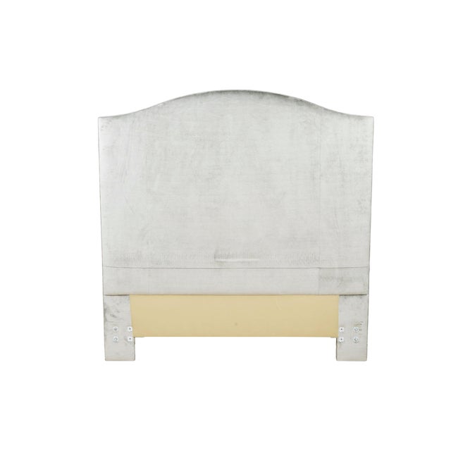 Gray Velvet Upholstered Queen Size Headboard Chairish
