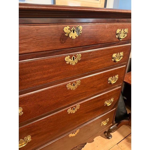 Mid 20th Century Mid 20th Century Chippendale Chest of Drawers From Statton For Sale - Image 5 of 7