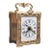 1908 Antique Lenzkirch Brass Carriage Clock Mantel Shelf Desk Clock For Sale