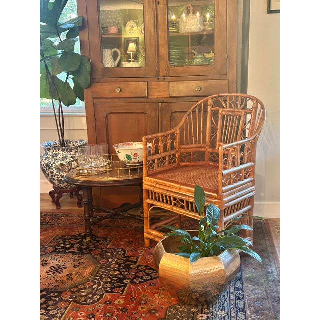 This octagonal hammered brass planter is a large one at 10”h x 14.5”w. The top opening is 11.25”w, so it can accommodate a...