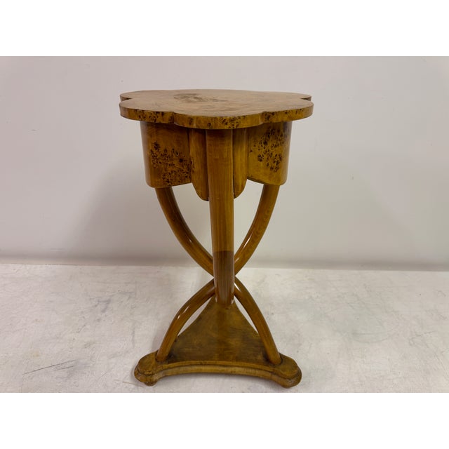 Brown Italian Burr Wood Occasional Table, 1920s For Sale - Image 8 of 14