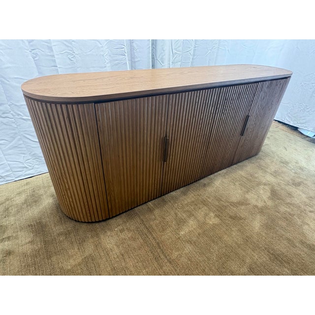 RH Byron 84" Sideboard Natural Oak Designed by Harrison & Nicholas Condos Open Box | Excellent Condition ──────────── THE...