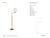Visual Comfort Signature Triple Swing Arm Floor Lamp in Hand-Rubbed Antique Brass with Linen Shade Designer: Visual...