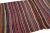 Red Vintage Kilim Handmade Flatweave Multicolor Striped Wool Runner For Sale - Image 8 of 10
