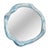 Gold White Bleached Maple and Wood Stain Round Wall Mirror by Alexander Knysch For Sale - Image 8 of 8