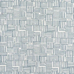 Schumacher x Caroline Z Hurley Patchwork Fabric in Ocean