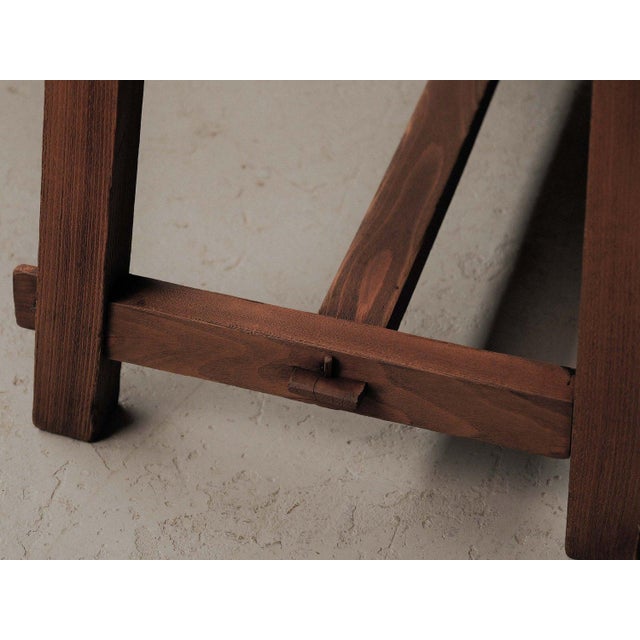 Rustic Vintage French Desk in Oak, 1970 For Sale - Image 3 of 18