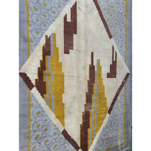 Art Deco French Rug by Cransac, 1930s For Sale - Image 12 of 18