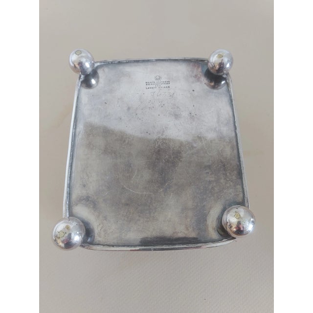 Early 20th Century Mappin & Webb Silverplate Decorative Basket For Sale - Image 9 of 10