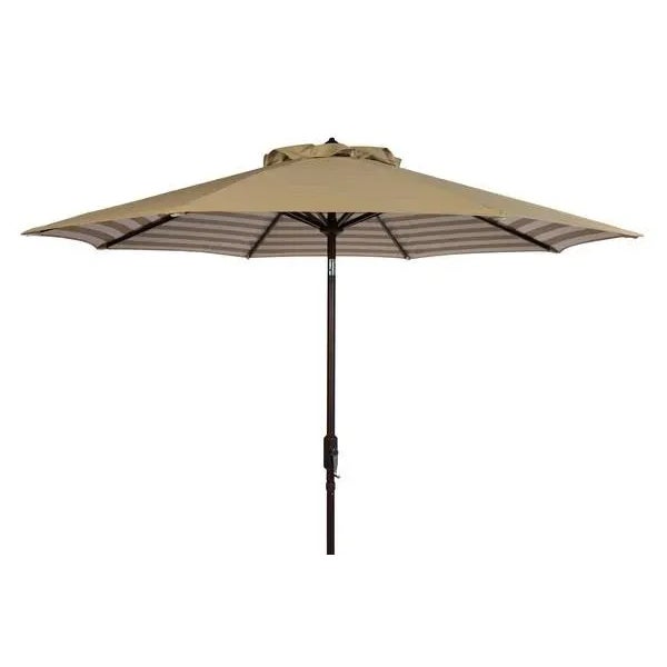 Not Yet Made - Made To Order Outdoor Athens 11ft Round Crank Umbrella - Beige For Sale - Image 5 of 5