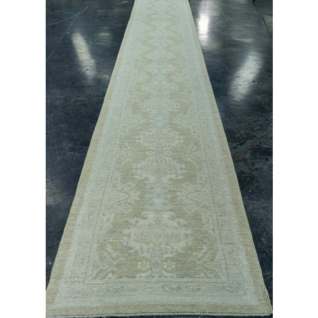 Turkish Oushak Rug 2'6" x 34'5" #20238 Explore a curated collection of hallway runners, wool rugs, and handmade...
