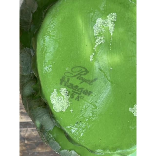 Ceramic Vintage Royal Haeger Glazed Ceramic Leaf Bowl For Sale - Image 7 of 12