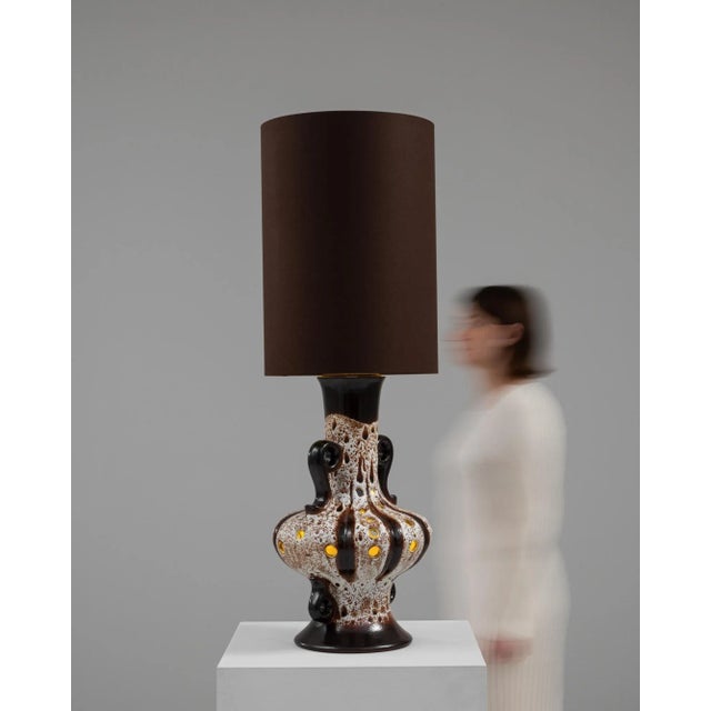 20th Century German Ceramic Table Lamp For Sale - Image 9 of 12