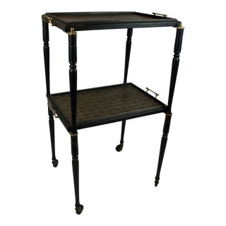 Artex Rolling Stacking Tea Tray Bar Cart For Sale