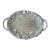 Lenox Grape Weave Large Handled Silver-Tone Tray Metal Serveware For Sale