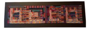 Wool Tapestry with Wooden Frame by Ottavio Missoni, Italy, 1980s