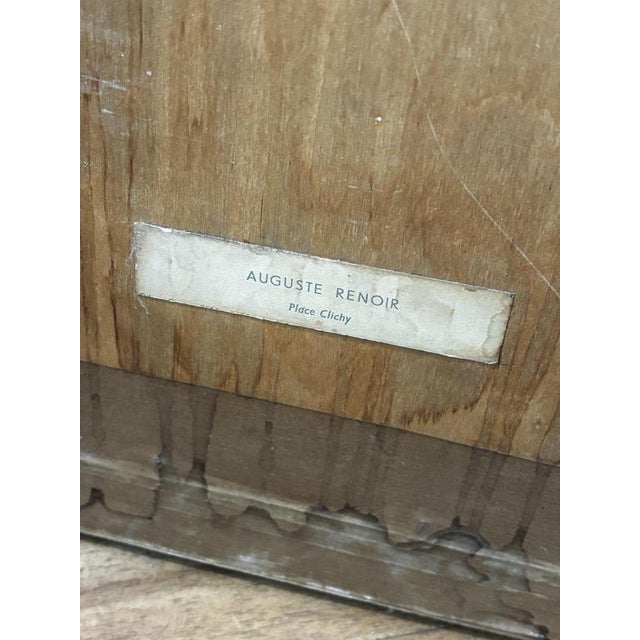 Textile After Renoir, La Place Clichy, Oil Painting on Canvas For Sale - Image 7 of 8