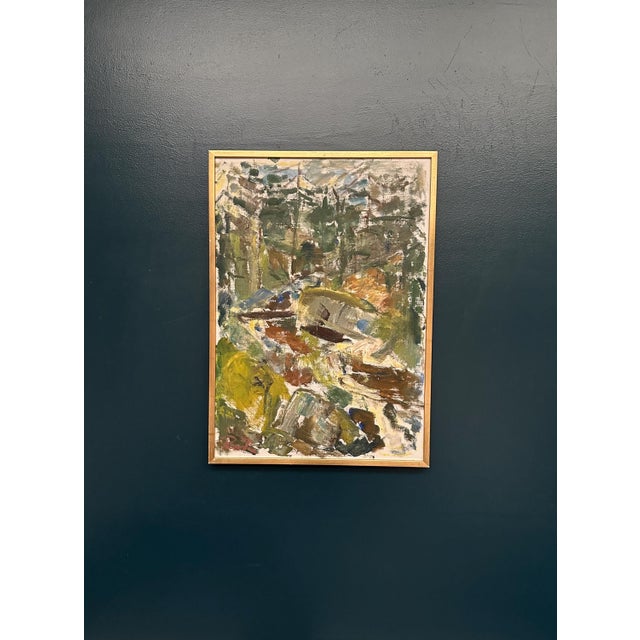 Rune Persson, Forest, 1950s, Oil on Canvas, Framed For Sale - Image 5 of 13