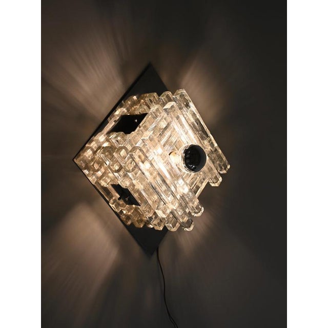 1970s Jenga Glass Ceiling Light by Albano Poli for Poliarte, Italy, 1970s For Sale - Image 5 of 16