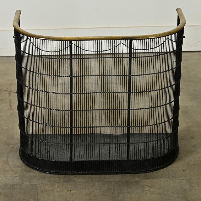 19th Century English 19th Century Brass & Metal Fire Screen For Sale - Image 5 of 6