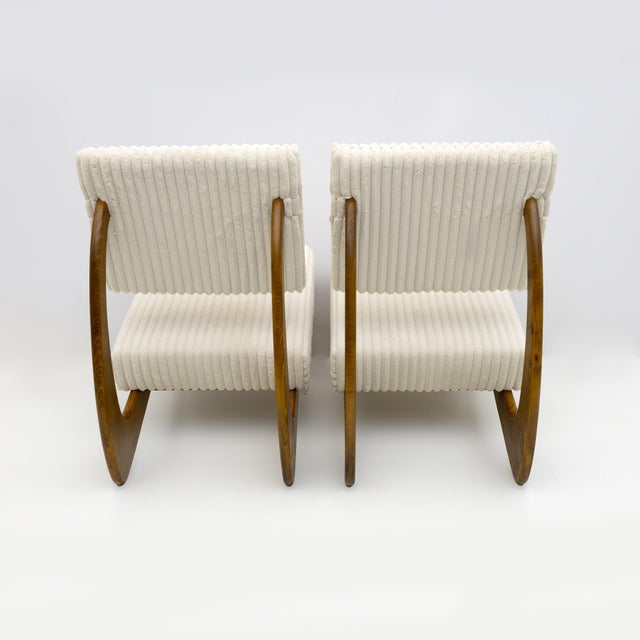 Brown Vintage Lounge Chairs in Walnut by Adrian Pearsall for Craft Associates, 1960, Set of 2 For Sale - Image 8 of 11