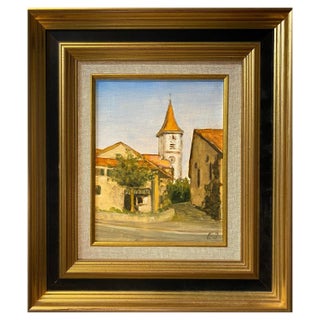 Eric Jeandupeux, Aïre La Ville, Oil on Canvas For Sale