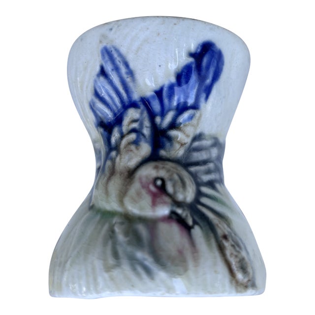 Majolica Egg Cup Wasmuel, Circa 1890 For Sale