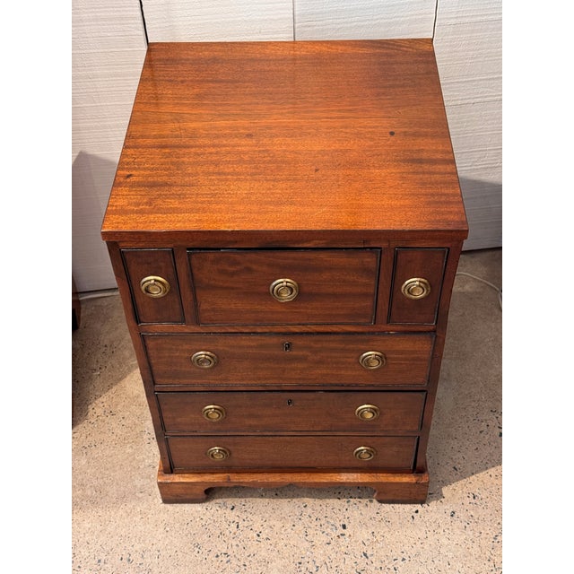 Wood Early 19th Century Small English Mahogany Chest For Sale - Image 7 of 11