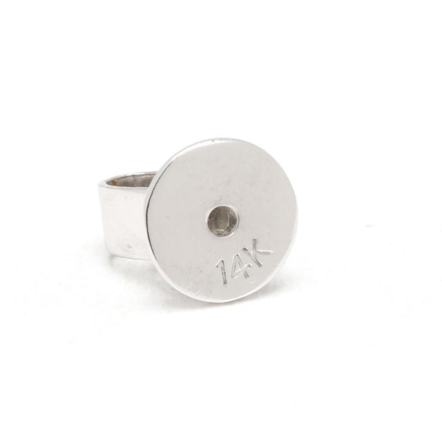 Stones: diamond round brilliant cut 1.5-3.1 mm approximately .45 total carats HI color/ SI2-I1 clarity Width: 6.5 mm...