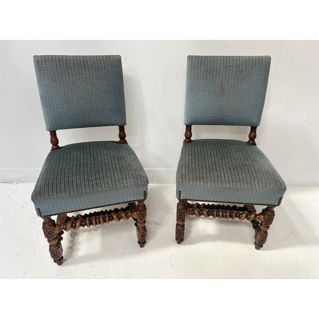 19th Century Louis XIII Twisted Oak Chairs, Set of 2 For Sale - Image 12 of 12