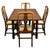 Vintage Oak Draw Leaf Dining Table and Chairs, 1920, Set of 5 For Sale - Image 10 of 10