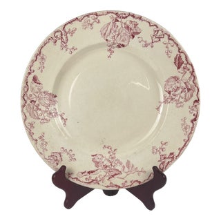 Round Fontainebleau Dish in Ironstone from KG Lunéville, 1890s For Sale