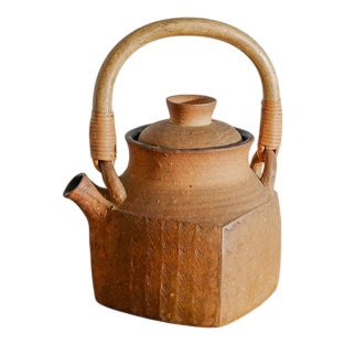 Swedish Mid-Century Stoneware Tea Pot by Signe Persson-melin, 1963 For Sale